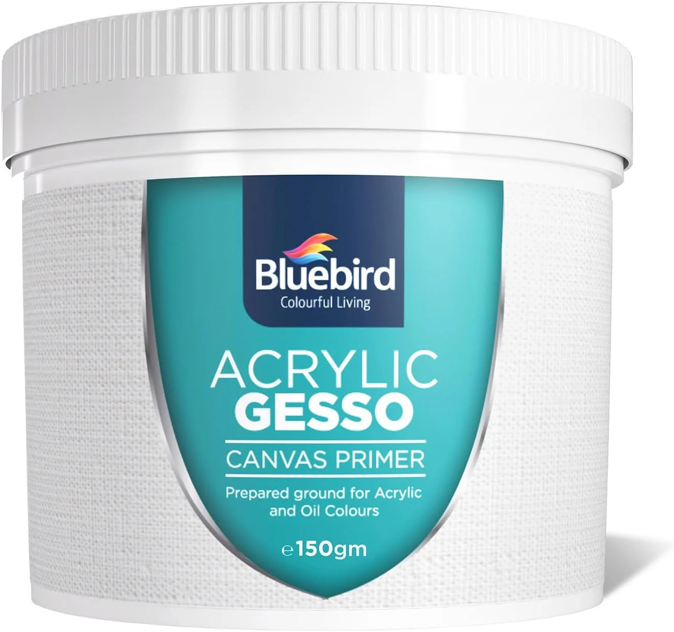پرایمر جسو سنگین حرفه ای Bluebird برای نقاشی اکریلیک، 150 گرم، مدیوم آماده سازی سطح جسو برای رنگ اکریلیک و رنگ روغن