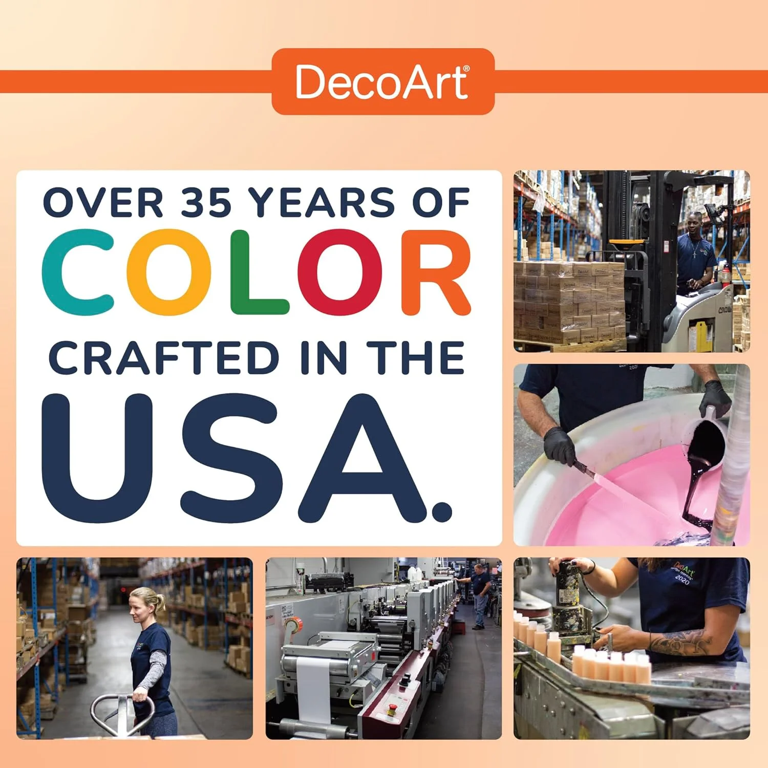 مجموعه رنگ اکریلیک DecoArt Crafter's، 18 رنگ متنوع مات (59 میلی لیتر)، رنگ اکریلیک مناسب برای هنر و صنایع دستی، 1065 میلی لیتر (بسته 1 عددی) مجموعه رنگ اکریلیک DecoArt Crafter's، 18 رنگ متنوع مات (59 میلی لیتر)، رنگ اکریلیک مناسب برای هنر و صنایع دستی، 1065 میلی لیتر (بسته 1 عددی)