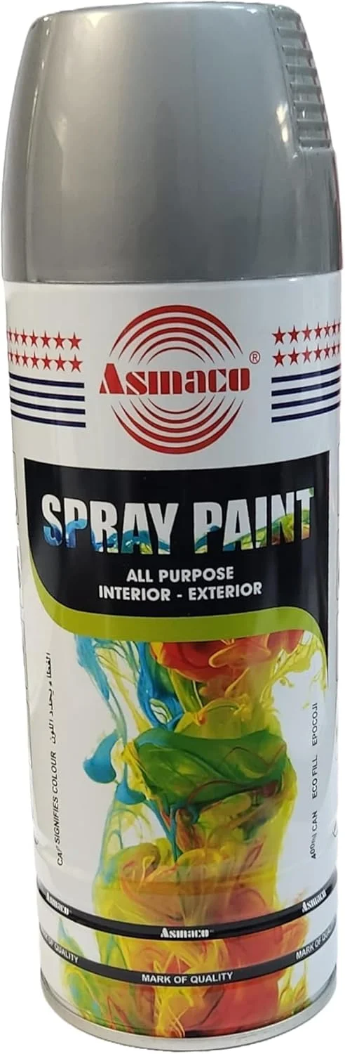 اسپری رنگ آسماکو، نقره ای، 400 میلی لیتر اسپری رنگ آسماکو، نقره ای، 400 میلی لیتر