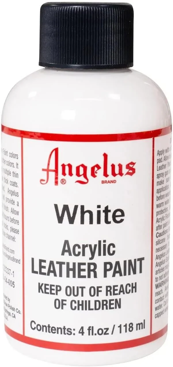 رنگ اکریلیک آنجلوس 4oz سفید