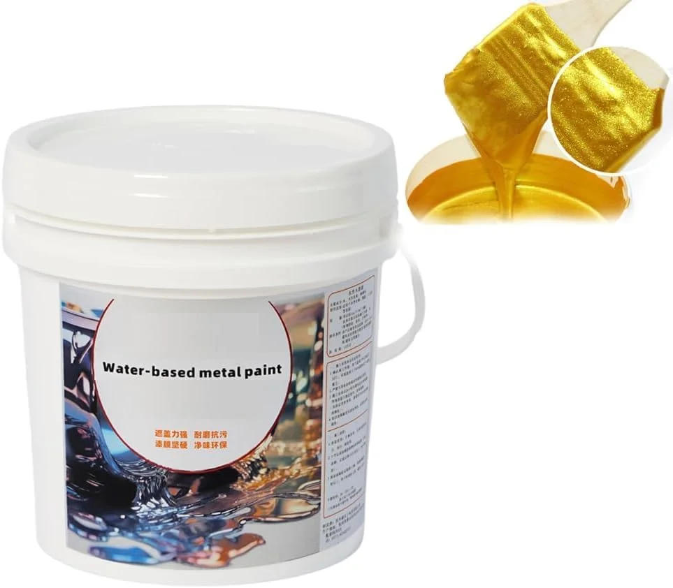 رنگ ورق طلای پایه آب 200 گرمی برای هنر و صنایع دستی، رنگ طلایی براق فوق العاده، فرمولاسیون پایه آب بدون محو شدن، ایده آل برای نقاشی، رنگ طلایی رنگ ورق طلای پایه آب 200 گرمی برای هنر و صنایع دستی، رنگ طلایی براق فوق العاده، فرمولاسیون پایه آب بدون محو شدن، ایده آل برای نقاشی، رنگ طلایی