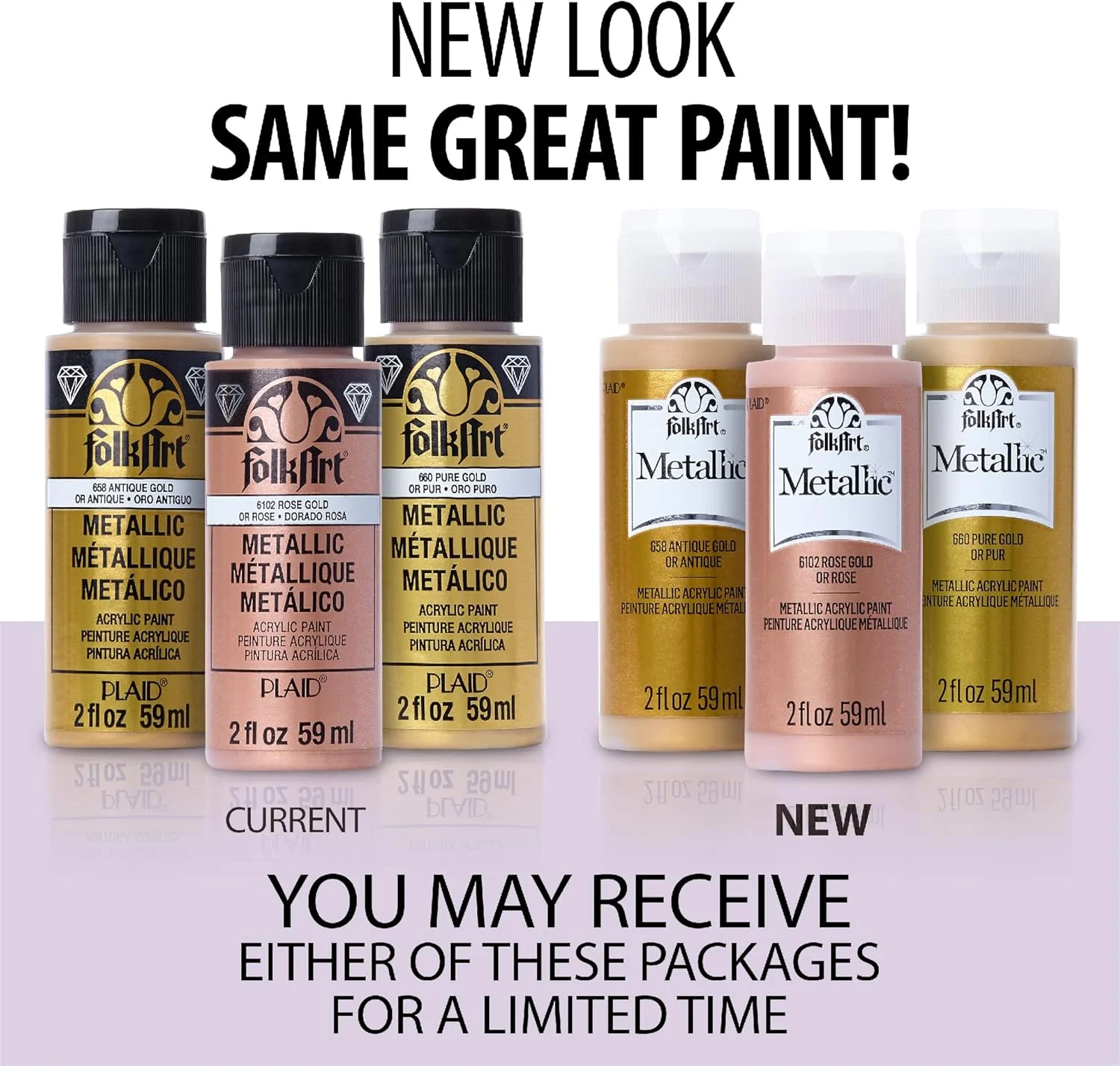 رنگ اکریلیک متالیک FolkArt در رنگ های متنوع (59 میلی لیتر)، 580 تاپ رنگ اکریلیک متالیک FolkArt در رنگ های متنوع (59 میلی لیتر)، 580 تاپ