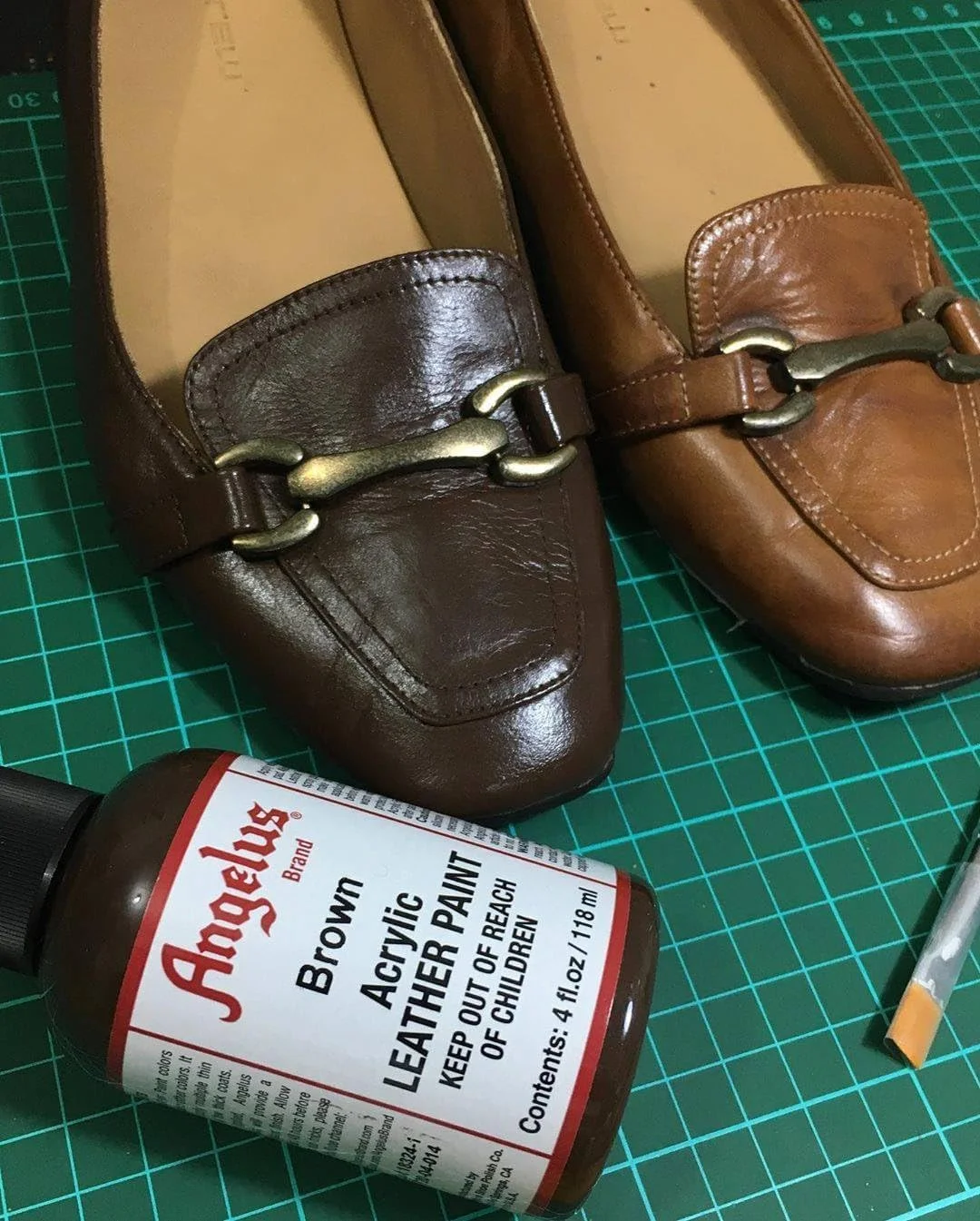 رنگ چرم اکریلیک آنجلوس قهوه ای 4oz رنگ چرم اکریلیک آنجلوس قهوه ای 4oz