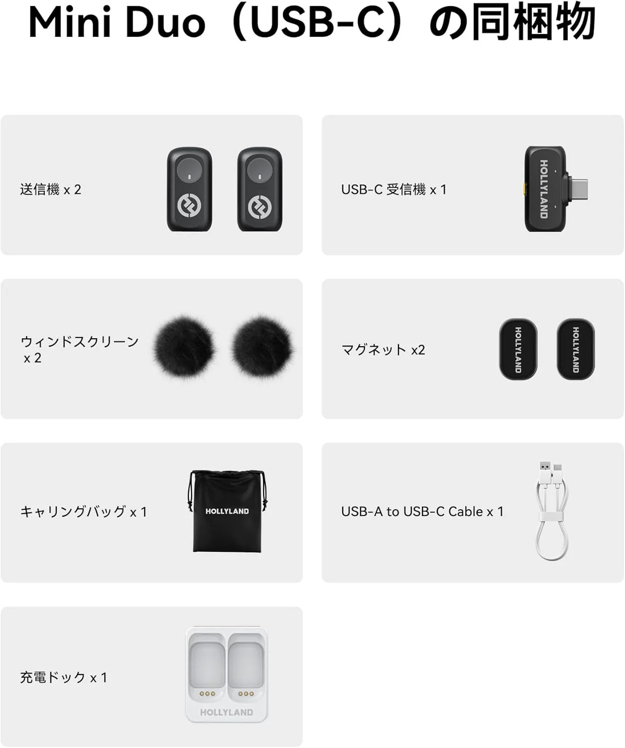 میکروفون بی سیم Hollyland (Lark A1 Mini Duo) (خاکستری فضایی، با RX USB-C) میکروفون بی سیم Hollyland (Lark A1 Mini Duo) (خاکستری فضایی، با RX USB-C)