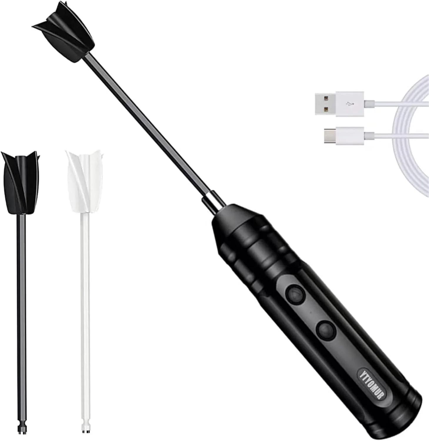 میکسر رزین اپوکسی KASTWAVE، موتور دستی شارژی قدرتمند و آهسته برای رزین اپوکسی به همراه 2 عدد پدال میکسر اپوکسی، سیلیکون، مخلوط کردن رنگ، بدون حباب مناسب برای ساخت جواهرات و ریخته گری رزین