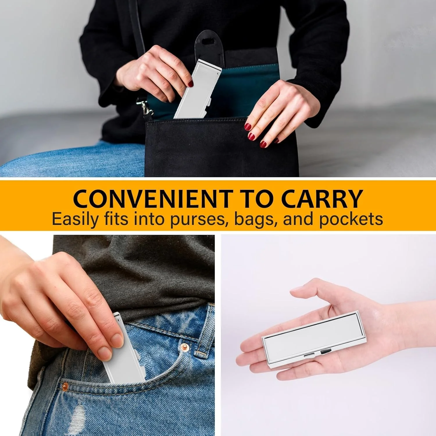 جعبه پالت رنگ قابل حمل 7 خانه با درب، سینی مخلوط کننده مسافرتی جمع و جور برای رنگ های آبرنگ، اکریلیک و روغنی، پالت ذخیره سازی رنگ بادوام برای هنرمندان و نقاشان