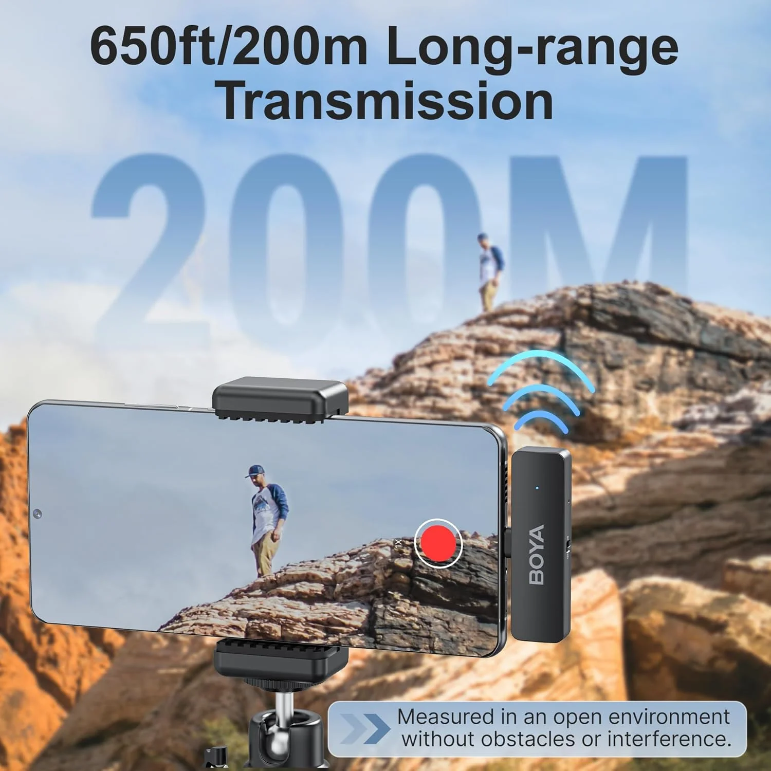 میکروفون یقه ای بی سیم BOYA BY-V4U برای آیفون 15، گوشی های اندروید Type C، میکروفون کوچک گیره ای برای ضبط ویدیو، پادکست، مصاحبه، استریمینگ، ولاگ و یوتیوب