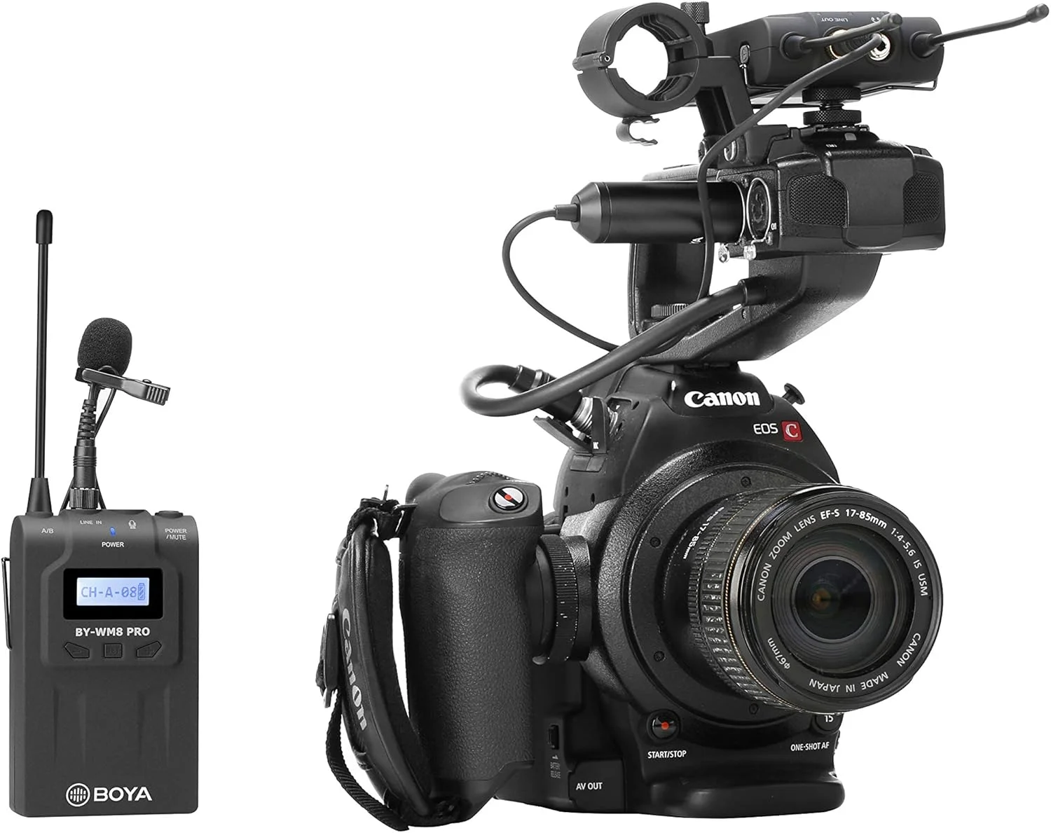 میکروفون بی سیم دو کاناله بویا مدل By-Wm8 Pro-K1، مشکی میکروفون بی سیم دو کاناله بویا مدل By-Wm8 Pro-K1، مشکی