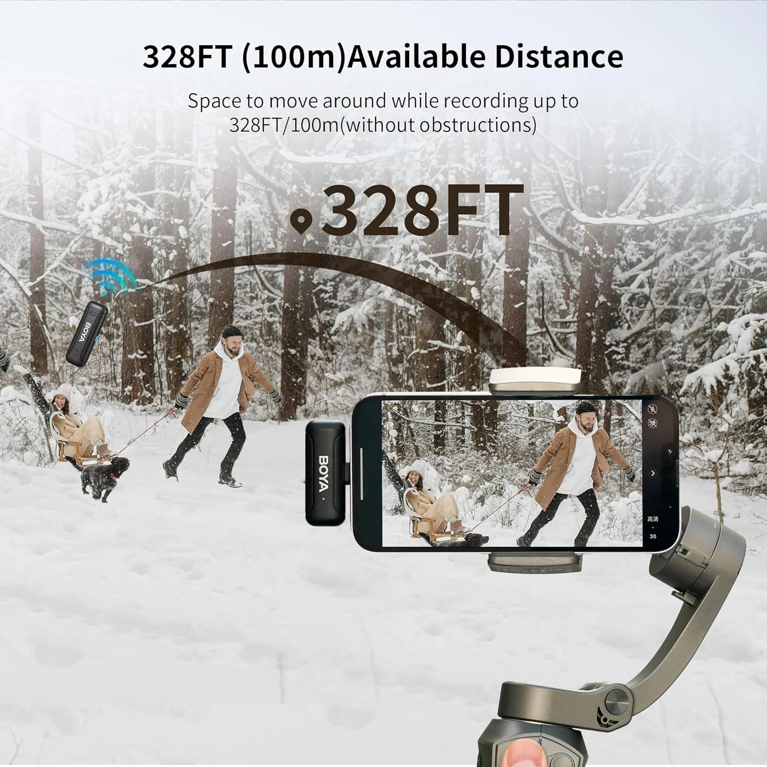 میکروفون یقه ای بی سیم BOYA BY-WM3T-D2، میکروفون گیره ای بی سیم با قابلیت حذف نویز، میکروفون یقه ای دارای گواهی MFi با اتصال لایتنینگ، مناسب برای آیفون، آیپد و iOS میکروفون یقه ای بی سیم BOYA BY-WM3T-D2، میکروفون گیره ای بی سیم با قابلیت حذف نویز، میکروفون یقه ای دارای گواهی MFi با اتصال لایتنینگ، مناسب برای آیفون، آیپد و iOS