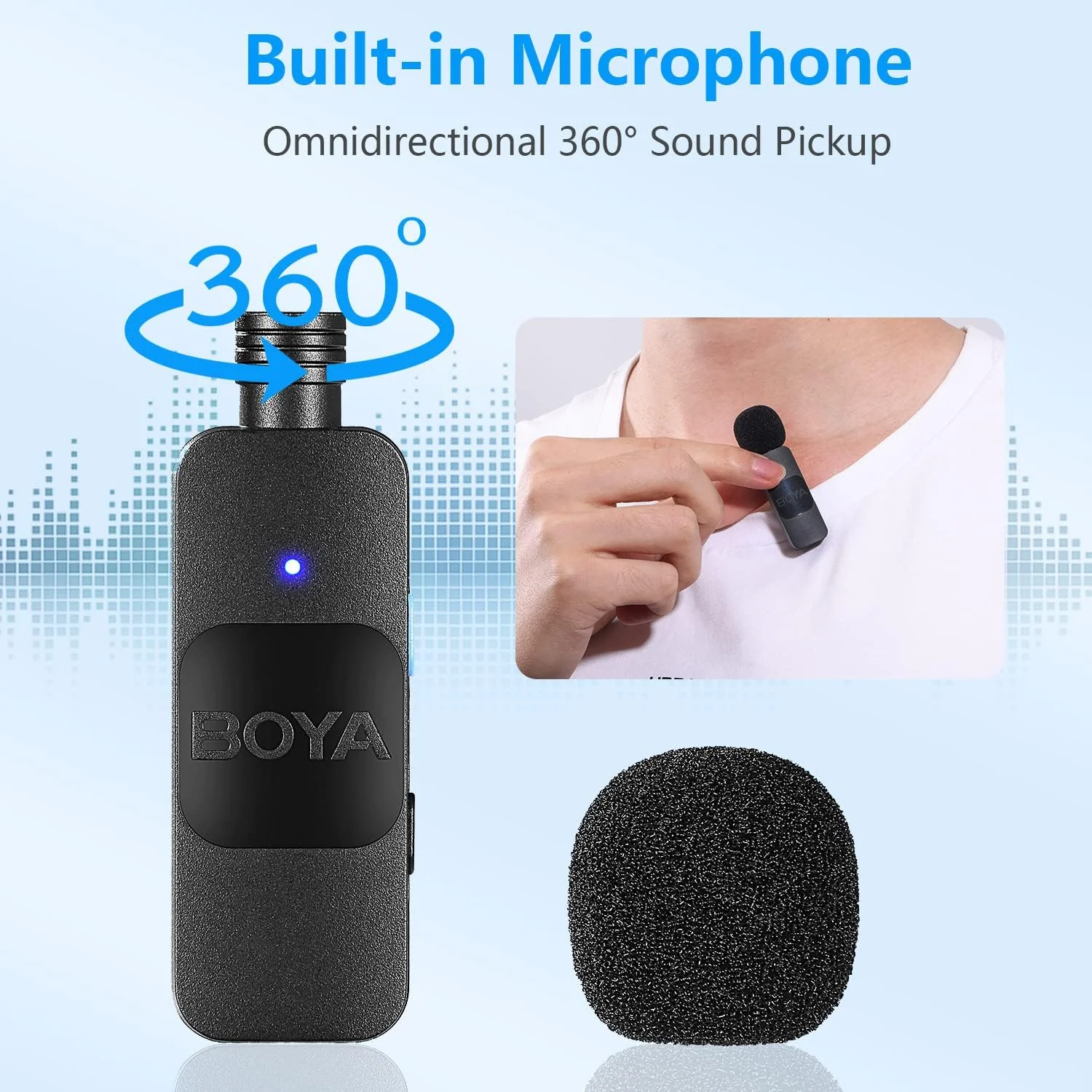میکروفون دوگانه BOYA آیفون، میکروفون یقهای بیسیم BY-V2 برای آیپد - میکروفون لاو حرفهای ضبط ویدیو، 2 میکروفون کلیپسی برای مصاحبه، ولاگ، پخش زنده و پادکست یوتیوب، لایتنینگ میکروفون دوگانه BOYA آیفون، میکروفون یقهای بیسیم BY-V2 برای آیپد - میکروفون لاو حرفهای ضبط ویدیو، 2 میکروفون کلیپسی برای مصاحبه، ولاگ، پخش زنده و پادکست یوتیوب، لایتنینگ