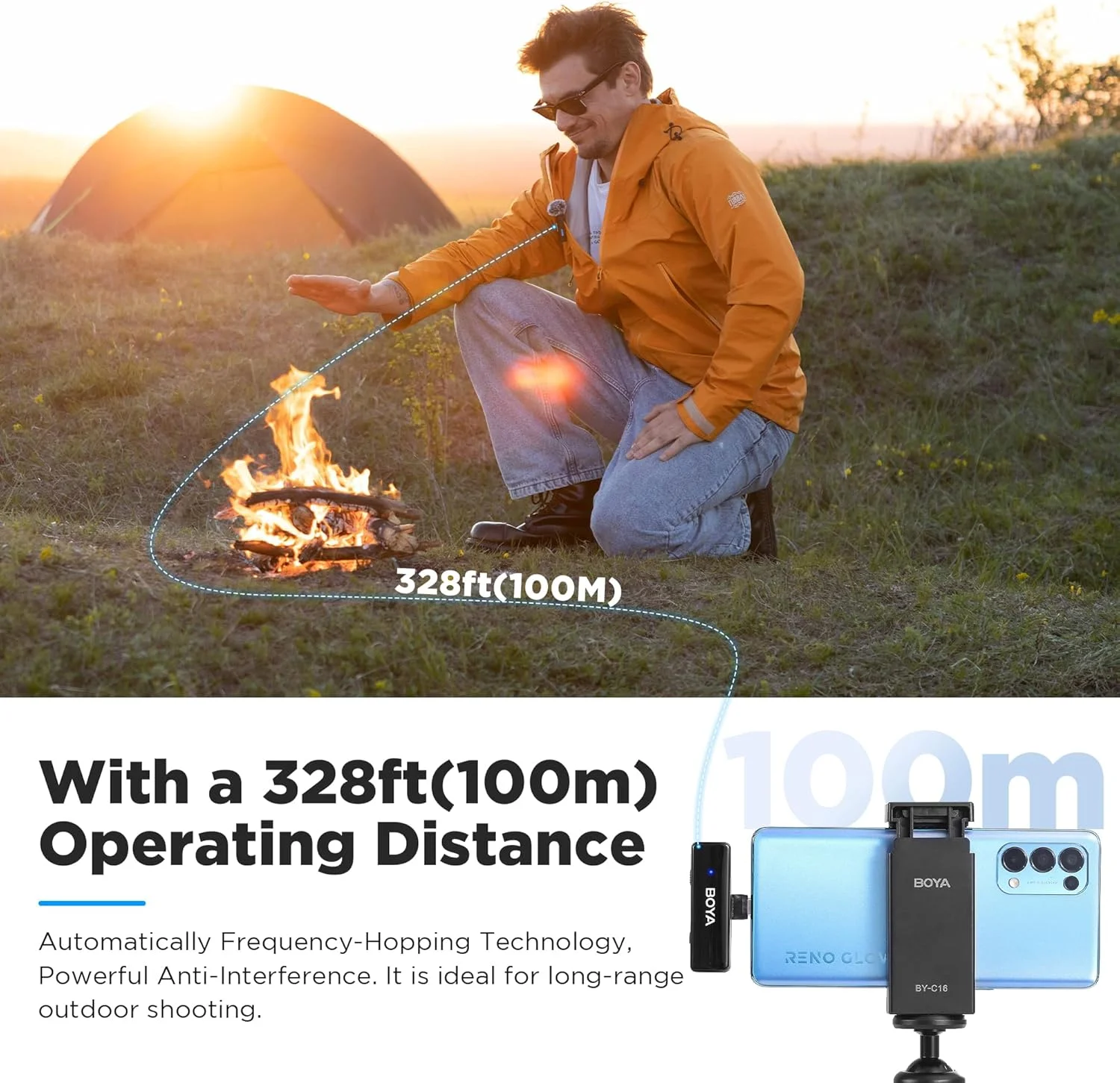 میکروفون یقه ای بی سیم BOYALINK-A1، میکروفون یقه ای سبک وزن بی سیم BOYA برای آیفون، تلفن هوشمند اندروید، دوربین، عمر باتری 10 ساعته، کندانسور حذف نویز (1RX+1TX) میکروفون یقه ای بی سیم BOYALINK-A1، میکروفون یقه ای سبک وزن بی سیم BOYA برای آیفون، تلفن هوشمند اندروید، دوربین، عمر باتری 10 ساعته، کندانسور حذف نویز (1RX+1TX)