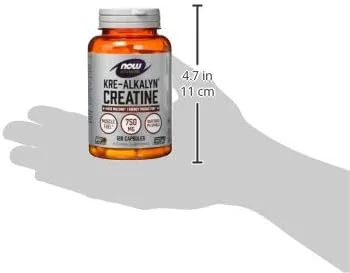 NOW Sports Nutrition، کراتین Kre-Alkalyn 750 میلی گرم، عضله سازی*/تولید انرژی*، 120 کپسول NOW Sports Nutrition، کراتین Kre-Alkalyn 750 میلی گرم، عضله سازی*/تولید انرژی*، 120 کپسول