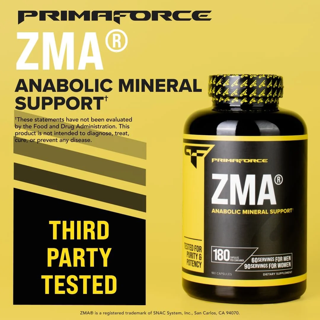 مکمل غذایی پریمافورس ZMA، 180 کپسول مکمل غذایی پریمافورس ZMA، 180 کپسول