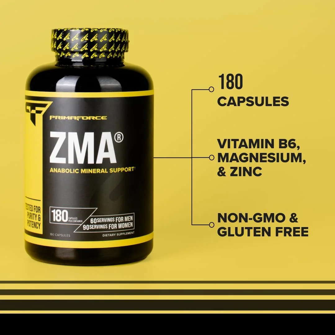 مکمل غذایی پریمافورس ZMA، 180 کپسول مکمل غذایی پریمافورس ZMA، 180 کپسول