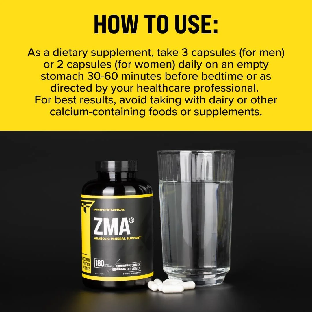 مکمل غذایی پریمافورس ZMA، 180 کپسول مکمل غذایی پریمافورس ZMA، 180 کپسول