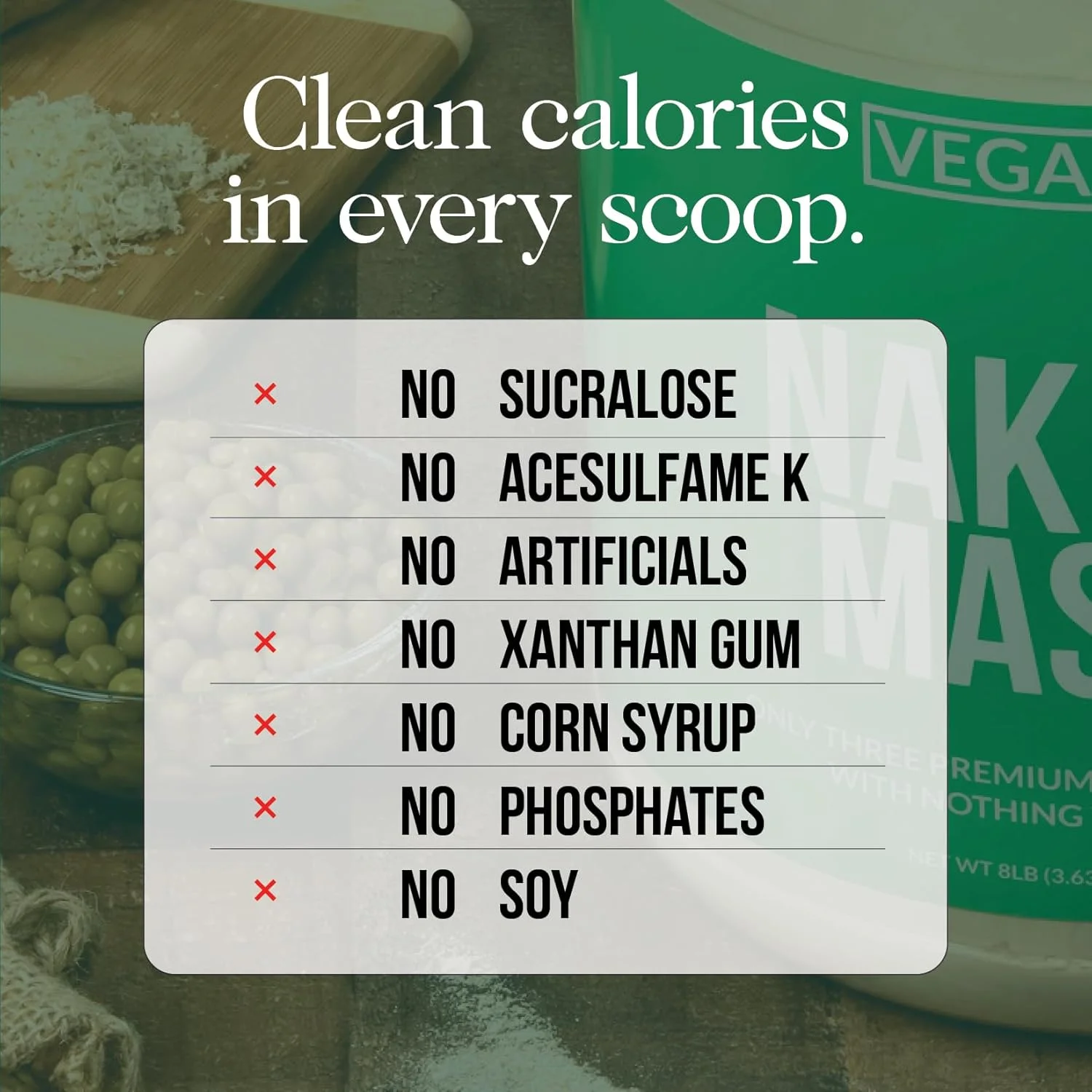 نوتریشن NAKED Vegan Mass - پودر پروتئین افزایش وزن طبیعی و وگان - بسته 8 پوندی، بدون GMO، بدون گلوتن، بدون سویا و بدون لبنیات. بدون مواد مصنوعی - 1230 کالری - 11 سروینگ نوتریشن NAKED Vegan Mass - پودر پروتئین افزایش وزن طبیعی و وگان - بسته 8 پوندی، بدون GMO، بدون گلوتن، بدون سویا و بدون لبنیات. بدون مواد مصنوعی - 1230 کالری - 11 سروینگ