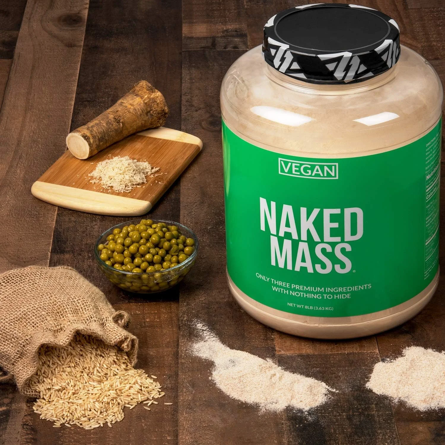 نوتریشن NAKED Vegan Mass - پودر پروتئین افزایش وزن طبیعی و وگان - بسته 8 پوندی، بدون GMO، بدون گلوتن، بدون سویا و بدون لبنیات. بدون مواد مصنوعی - 1230 کالری - 11 سروینگ نوتریشن NAKED Vegan Mass - پودر پروتئین افزایش وزن طبیعی و وگان - بسته 8 پوندی، بدون GMO، بدون گلوتن، بدون سویا و بدون لبنیات. بدون مواد مصنوعی - 1230 کالری - 11 سروینگ