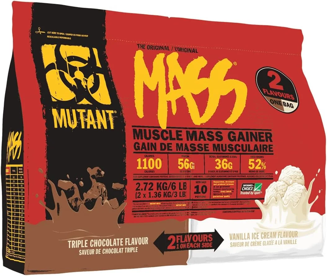 مکمل افزایش وزن Mutant Mass با طعم تریپل چاکلت + وانیل آیس کریم 2.72 کیلوگرم مکمل افزایش وزن Mutant Mass با طعم تریپل چاکلت + وانیل آیس کریم 2.72 کیلوگرم