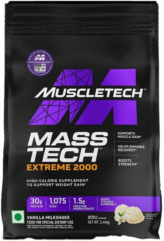 ماسل تک مس تک اکستریم 2000، میلک شیک وانیلی، 12 پوند ماسل تک مس تک اکستریم 2000، میلک شیک وانیلی، 12 پوند