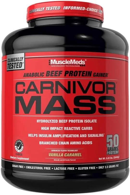 MuscleMeds Carnivor Mass - وانیلی کاراملی - حلال