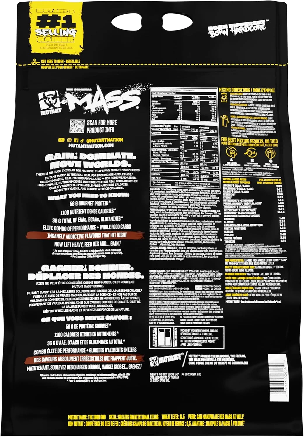 پودر پروتئین افزایش وزن میوتانت مس با مخلوط پروتئین وی و کازئین برای شیک ها، اسموتی ها و نوشیدنی های پر کالری، 6.8 کیلوگرم - شکلات سه گانه پودر پروتئین افزایش وزن میوتانت مس با مخلوط پروتئین وی و کازئین برای شیک ها، اسموتی ها و نوشیدنی های پر کالری، 6.8 کیلوگرم - شکلات سه گانه