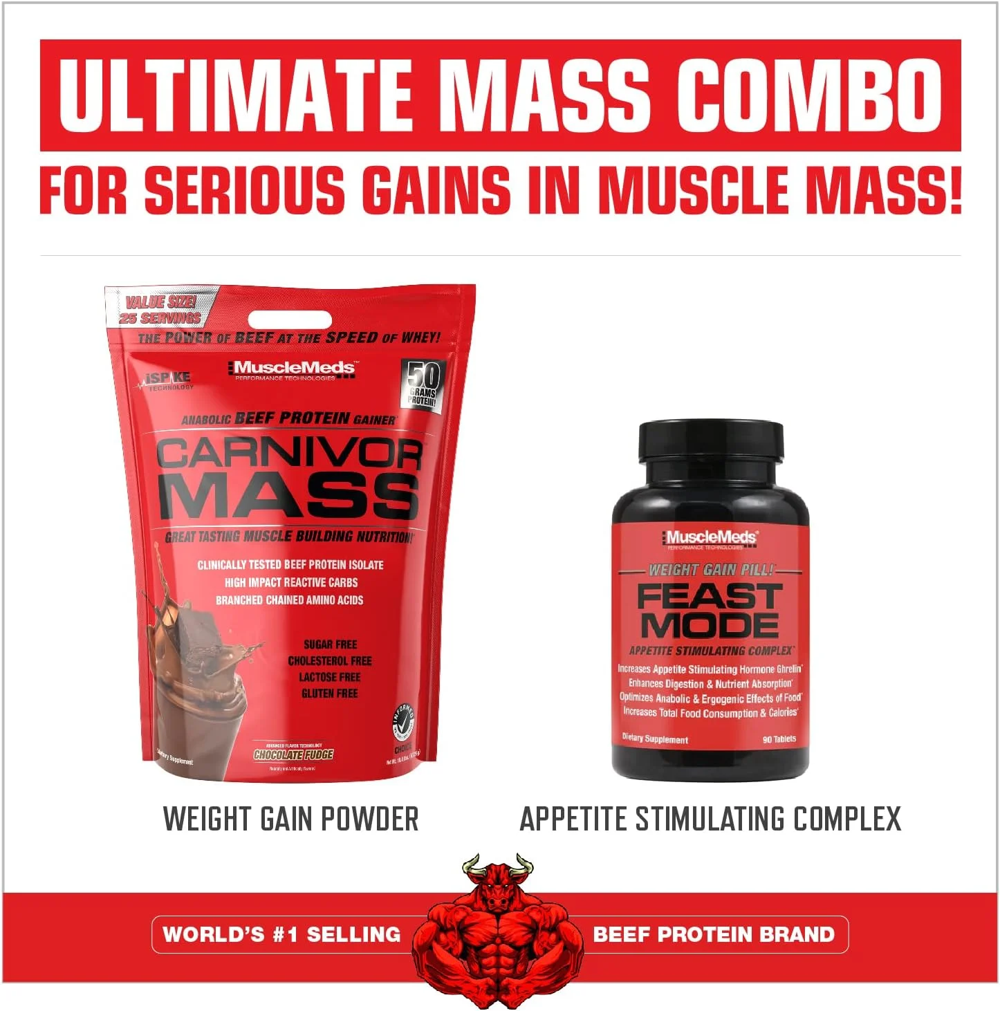 Musclemeds Carnivor Mass شکلات فاج، 4.7 کیلوگرم Musclemeds Carnivor Mass شکلات فاج، 4.7 کیلوگرم