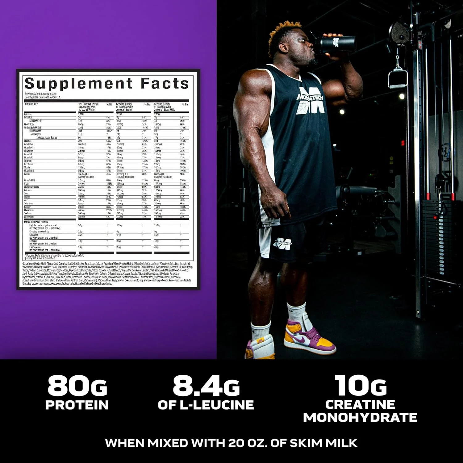 مکمل افزایش وزن و حجم عضلانی ماسل تک مس تک اکستریم 2000، با پروتئین بالا، افزایش سایز و قدرت عضلات، بهبود عملکرد و پشتیبانی از ریکاوری عضلات برای آقایان و بانوان، طعم براونی شکلاتی، 2.72 کیلوگرم مکمل افزایش وزن و حجم عضلانی ماسل تک مس تک اکستریم 2000، با پروتئین بالا، افزایش سایز و قدرت عضلات، بهبود عملکرد و پشتیبانی از ریکاوری عضلات برای آقایان و بانوان، طعم براونی شکلاتی، 2.72 کیلوگرم