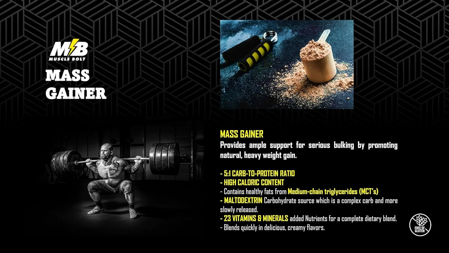 مخلوط پودر پروتئین افزایش وزن Muscle Bolt، وانیلی، 6 پوند مخلوط پودر پروتئین افزایش وزن Muscle Bolt، وانیلی، 6 پوند