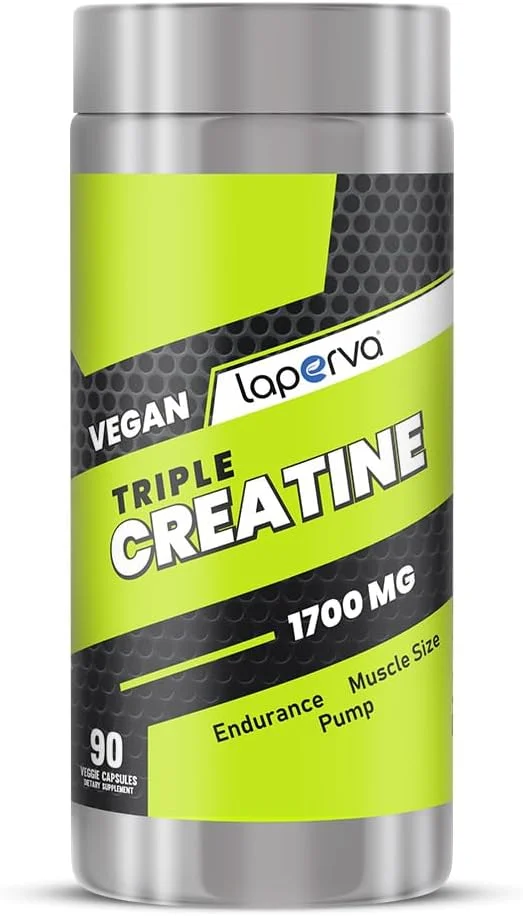 لاپروا تریپل کراتین وگان - 90 کپسول گیاهی، 1700 میلی گرم - افزایش حجم عضلانی، استقامت و ریکاوری - کراتین برای عملکرد نهایی - بدون گلوتن، سویا و لبنیات لاپروا تریپل کراتین وگان - 90 کپسول گیاهی، 1700 میلی گرم - افزایش حجم عضلانی، استقامت و ریکاوری - کراتین برای عملکرد نهایی - بدون گلوتن، سویا و لبنیات