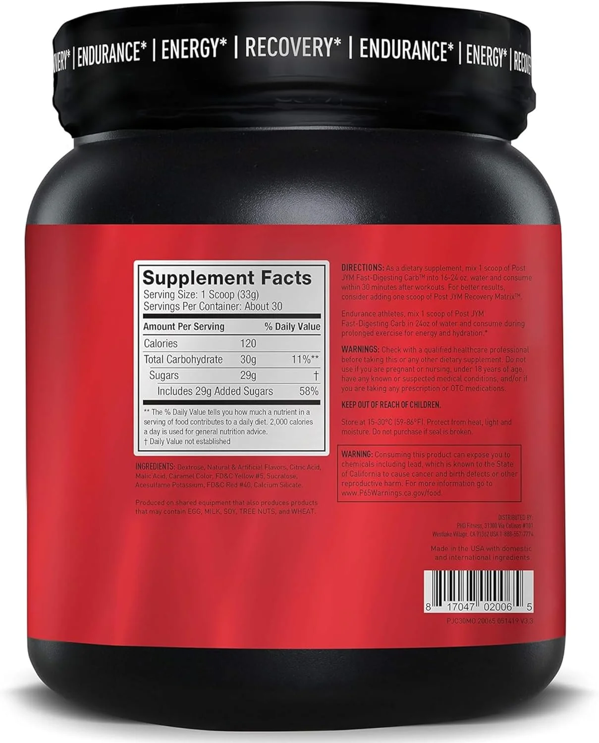 کربوهیدرات زود هضم بعد از تمرین JYM Supplement Science - دکستروز خالص برای ریکاوری بعد از تمرین | JYM Supplement Science | طعم پرتقال ماندارین، 30 سروینگ، 2.2 پوند، 35.04 اونس کربوهیدرات زود هضم بعد از تمرین JYM Supplement Science - دکستروز خالص برای ریکاوری بعد از تمرین | JYM Supplement Science | طعم پرتقال ماندارین، 30 سروینگ، 2.2 پوند، 35.04 اونس
