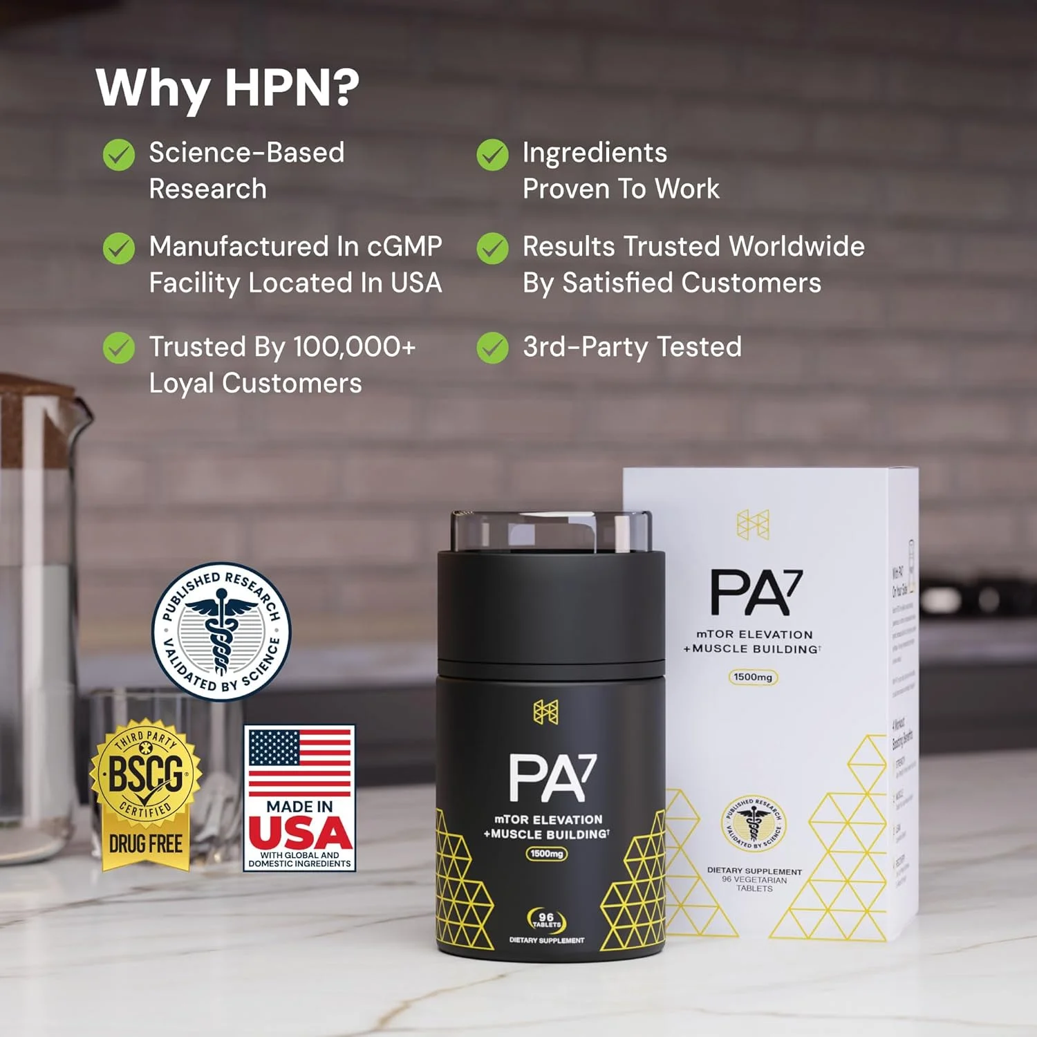 مکمل عضله ساز فسفاتیدیک اسید HPN PA(7) | بهترین عضله ساز طبیعی - تقویت کننده mTOR | افزایش حجم و قدرت از تمرینات | تامین 30 روزه مکمل عضله ساز فسفاتیدیک اسید HPN PA(7) | بهترین عضله ساز طبیعی - تقویت کننده mTOR | افزایش حجم و قدرت از تمرینات | تامین 30 روزه