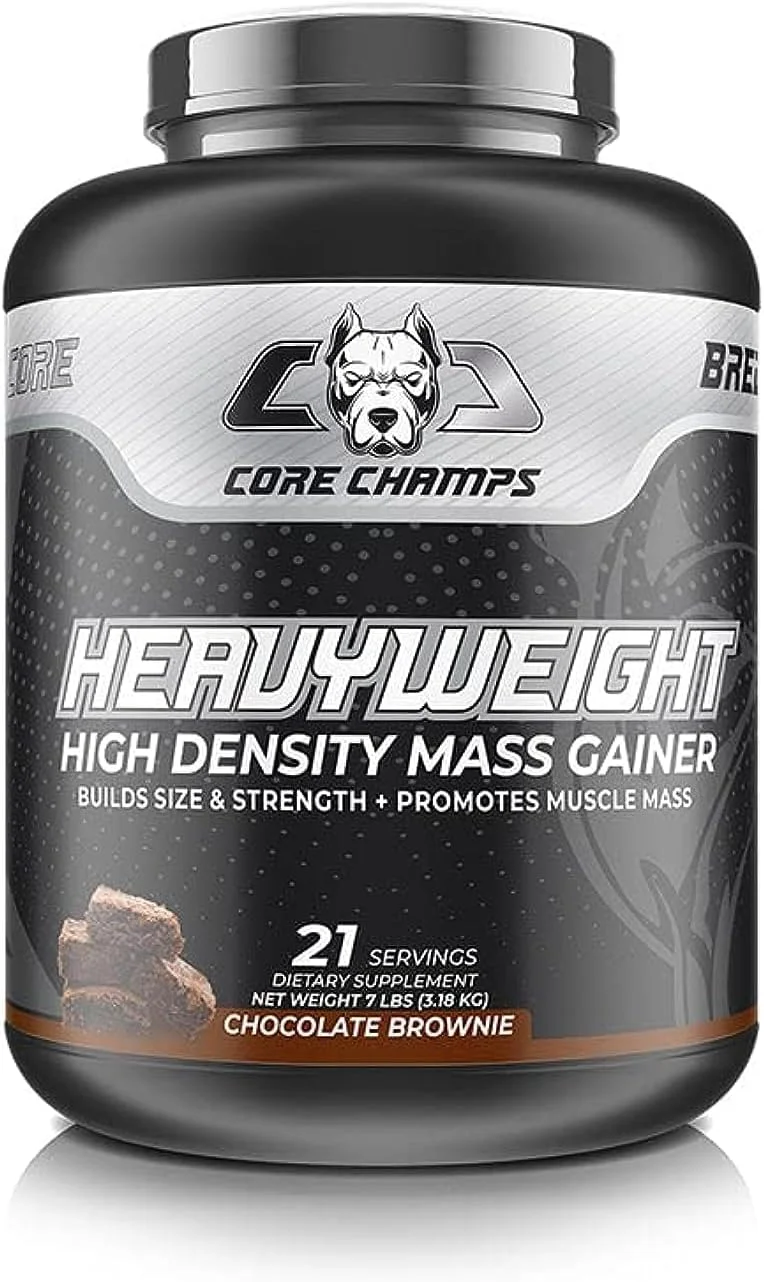 مکمل افزایش وزن کور چمپز: 7 پوند | 21 سروینگ | 3.18 کیلوگرم | فرمول نهایی عضله سازی با | 34 گرم پروتئین | 580 کالری | 15.6 گرم ای ای ای اس | مواد اولیه درجه یک - افزایش سریع حجم | (براونی شکلاتی)