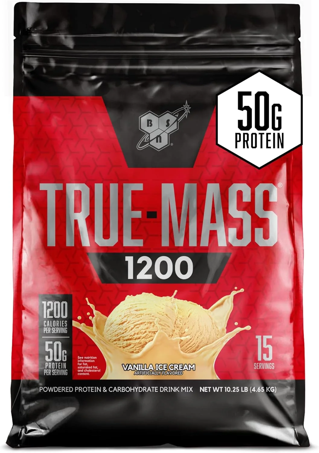 مکمل افزایش وزن BSN TRUE-MASS 1200، پودر پروتئین افزایش حجم عضلانی، وانیلی، 4.7 کیلوگرم مکمل افزایش وزن BSN TRUE-MASS 1200، پودر پروتئین افزایش حجم عضلانی، وانیلی، 4.7 کیلوگرم
