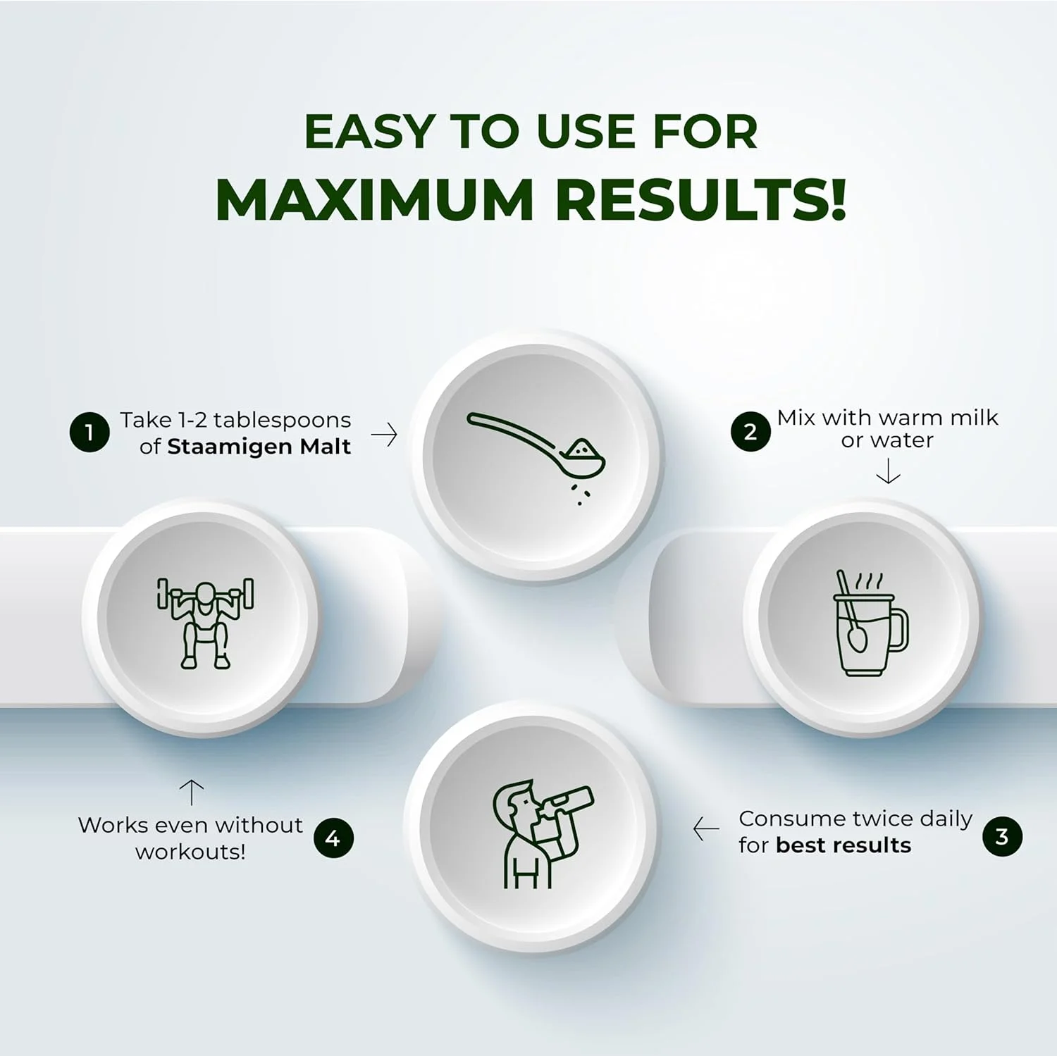 مالت استامیژن آلفا آیورودا - افزایش دهنده وزن آیورودا برای مردان با مواد طبیعی برای افزایش توده عضلانی، استقامت، اشتها و سلامت کلی - 500 گرم مالت استامیژن آلفا آیورودا - افزایش دهنده وزن آیورودا برای مردان با مواد طبیعی برای افزایش توده عضلانی، استقامت، اشتها و سلامت کلی - 500 گرم