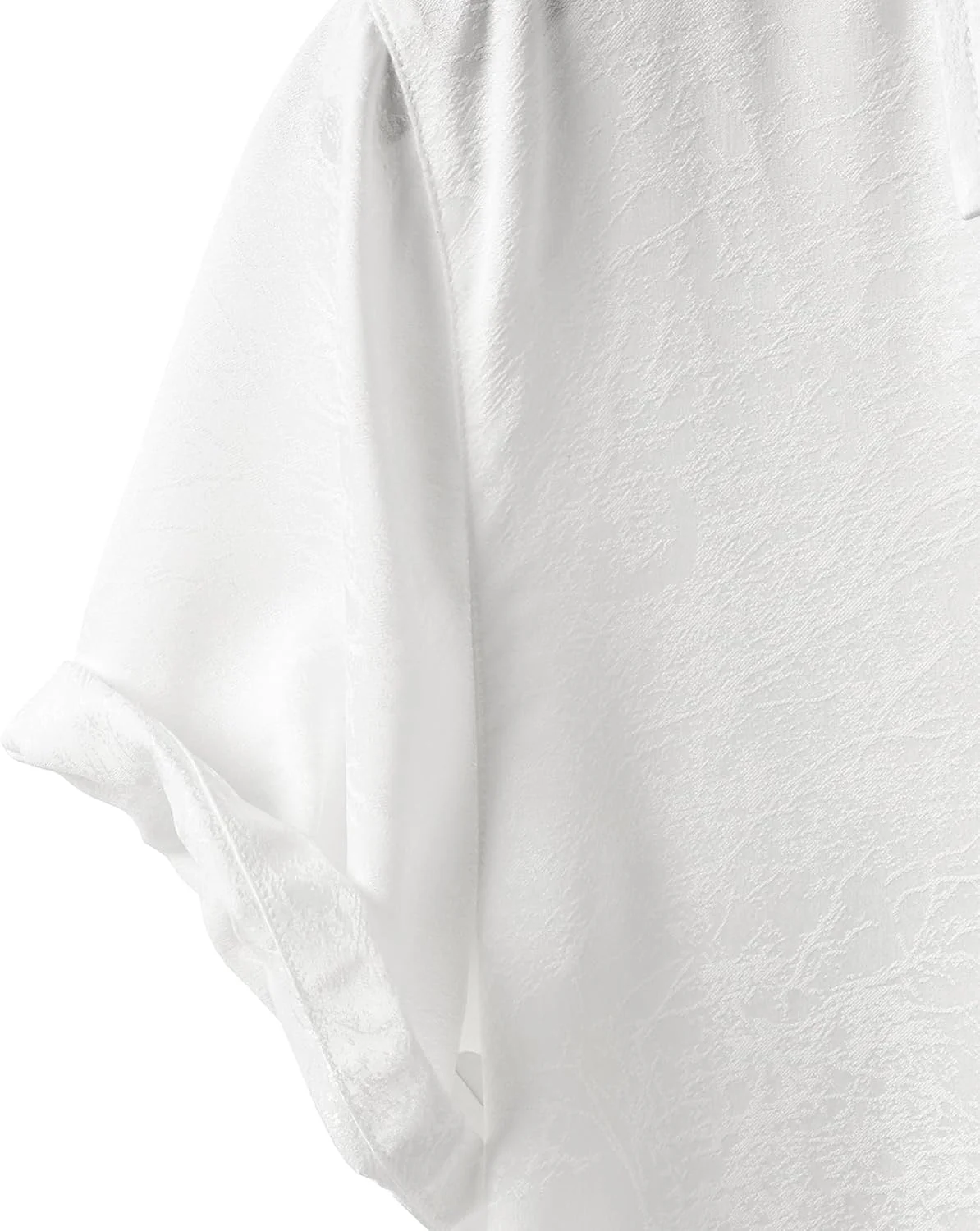 ZEROYAA Mens Summer Short-Sleeve Shirts Regular-Fit Satin Jacquard Button Down Tops for Vacation Party ZEROYAA Mens Summer Short-Sleeve Shirts Regular-Fit Satin Jacquard Button Down Tops for Vacation Party