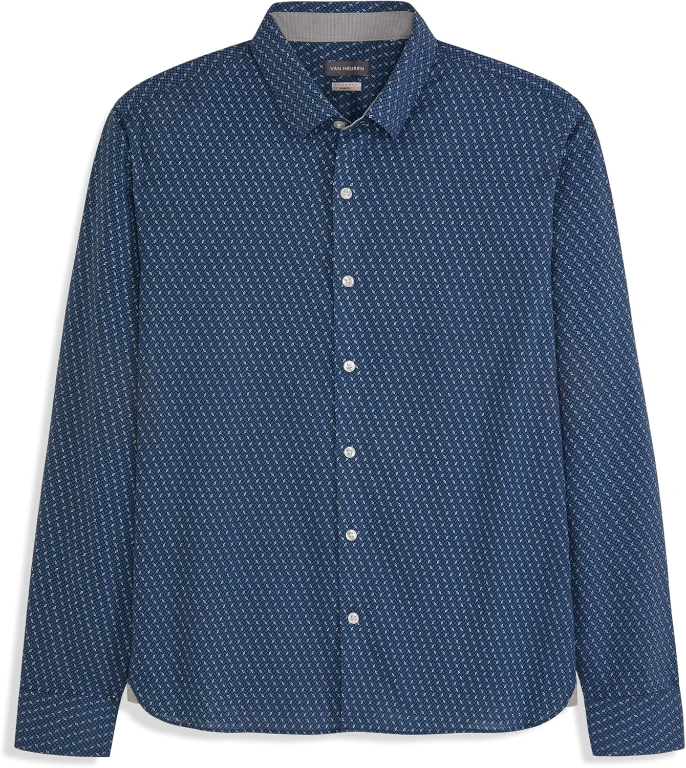 پیراهن مردانه آستین بلند دکمه دار Van Heusen، Slim Fit، پارچه کشی راحت و بدون چروک (بسته 1 عددی)