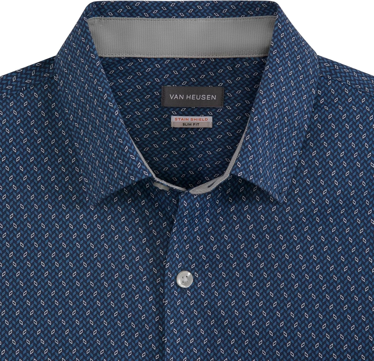 پیراهن مردانه آستین بلند دکمه دار Van Heusen، Slim Fit، پارچه کشی راحت و بدون چروک (بسته 1 عددی)