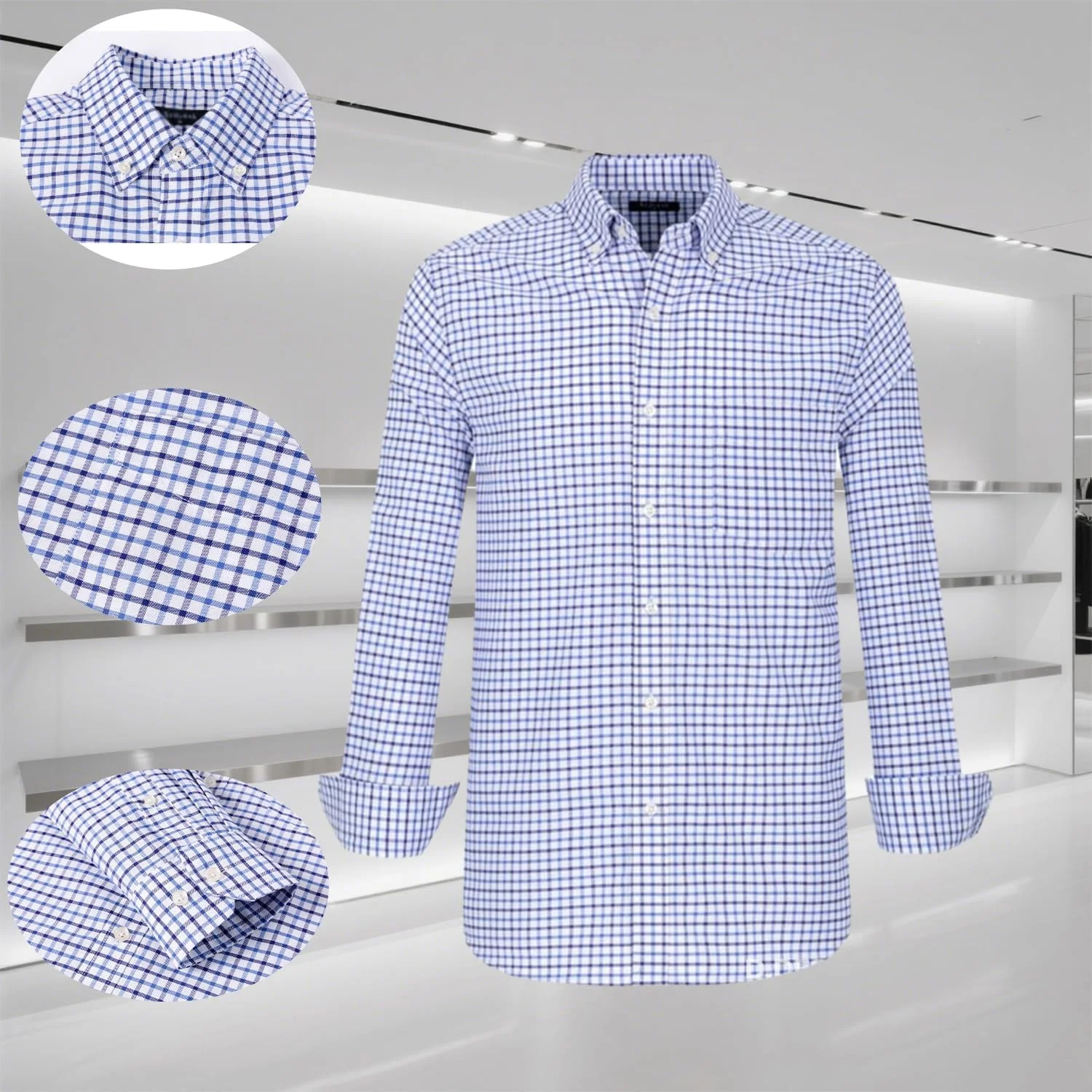 پیراهن مردانه آستین بلند UimoKi، دکمه دار، ضد چروک، کشسان چهار طرفه، مدل معمولی، طرح چهارخانه و راه راه، مناسب برای استایل رسمی و غیر رسمی پیراهن مردانه آستین بلند UimoKi، دکمه دار، ضد چروک، کشسان چهار طرفه، مدل معمولی، طرح چهارخانه و راه راه، مناسب برای استایل رسمی و غیر رسمی