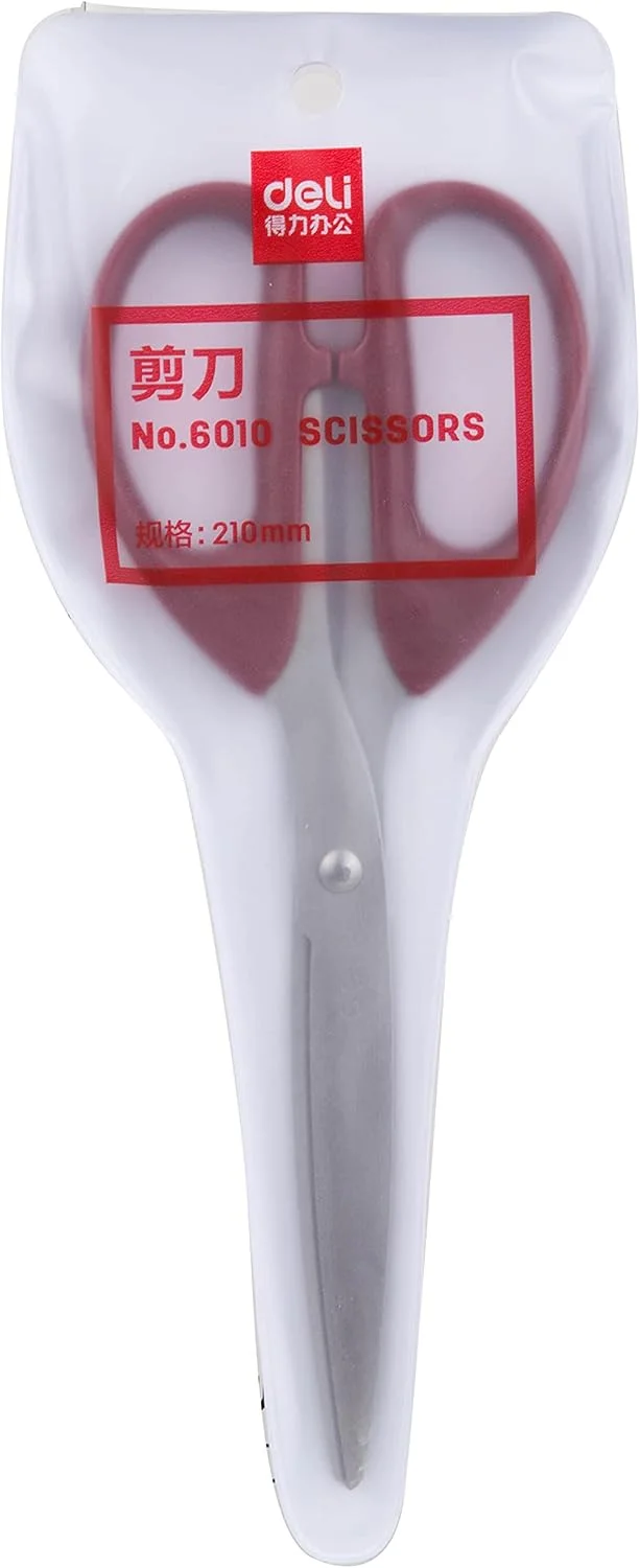 قیچی دلی مدل E6010، طول 210 میلی متر، مشکی/قرمز قیچی دلی مدل E6010، طول 210 میلی متر، مشکی/قرمز