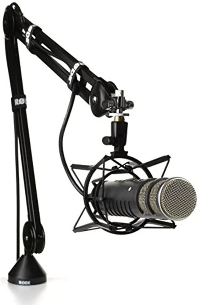 بازوی استودیویی Rode PSA1 برای میکروفون های پخش به همراه کابل XLR-XLR بازوی استودیویی Rode PSA1 برای میکروفون های پخش به همراه کابل XLR-XLR