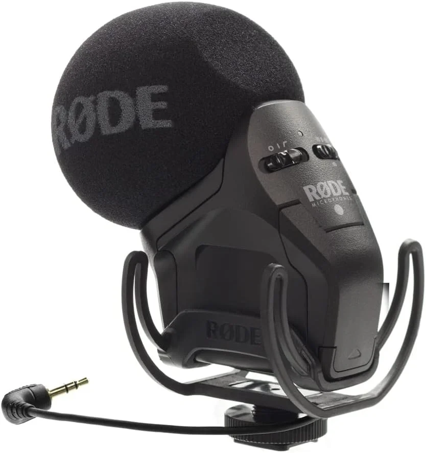 RØDE Stereo VideoMic Pro Versatile Stereo On-Camera Microphone with Dual ½" Capsules in Fixed X/Y Array for Filmmaking, Content Creation and Location Recording RØDE Stereo VideoMic Pro Versatile Stereo On-Camera Microphone with Dual ½" Capsules in Fixed X/Y Array for Filmmaking, Content Creation and Location Recording