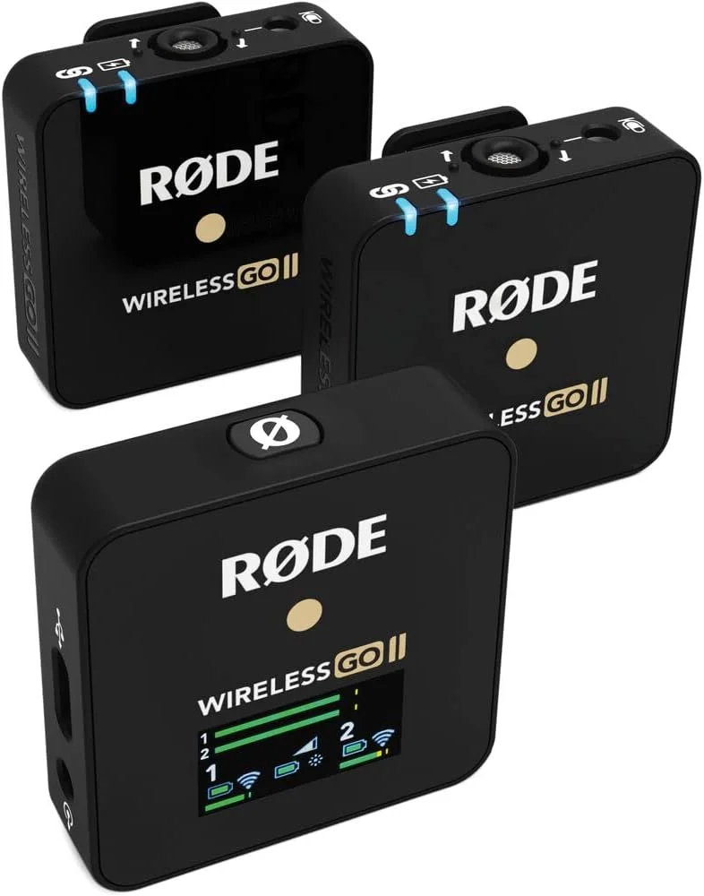 بسته سیستم میکروفون/ضبط کننده بی سیم دیجیتال جمع و جور دو نفره Rode Wireless GO II به همراه کیف شارژ ZG-R30 برای سیستم میکروفون Rode Wireless GO/Wireless GO II بسته سیستم میکروفون/ضبط کننده بی سیم دیجیتال جمع و جور دو نفره Rode Wireless GO II به همراه کیف شارژ ZG-R30 برای سیستم میکروفون Rode Wireless GO/Wireless GO II