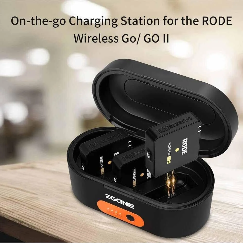 بسته سیستم میکروفون/ضبط کننده بی سیم دیجیتال جمع و جور دو نفره Rode Wireless GO II به همراه کیف شارژ ZG-R30 برای سیستم میکروفون Rode Wireless GO/Wireless GO II بسته سیستم میکروفون/ضبط کننده بی سیم دیجیتال جمع و جور دو نفره Rode Wireless GO II به همراه کیف شارژ ZG-R30 برای سیستم میکروفون Rode Wireless GO/Wireless GO II