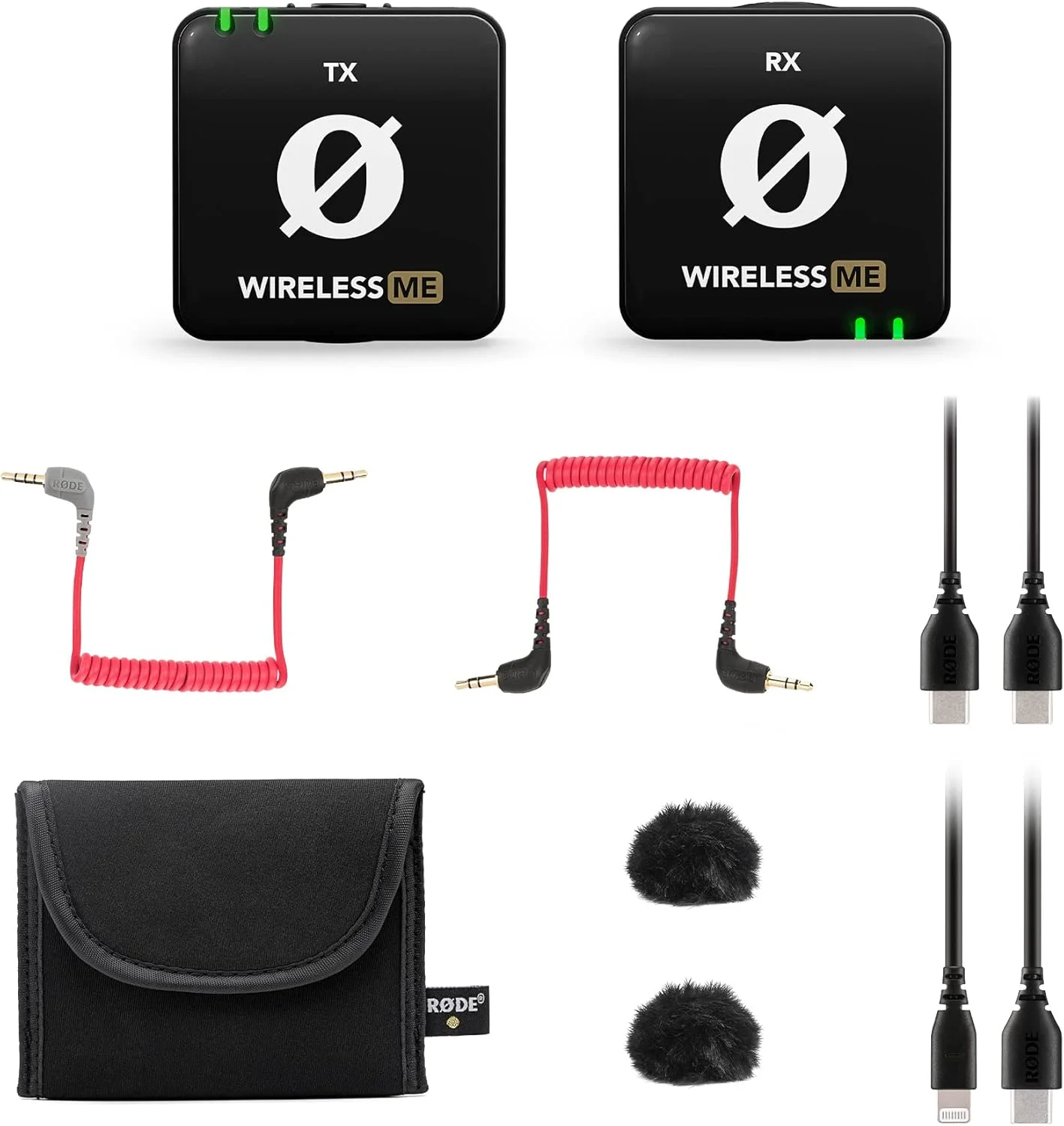 سیستم میکروفون بی سیم فوق العاده جمع و جور RØDE Wireless ME با میکروفون های داخلی، فناوری GainAssist و برد 100 متری برای فیلم سازی، مصاحبه و تولید محتوا (بازسازی شده) سیستم میکروفون بی سیم فوق العاده جمع و جور RØDE Wireless ME با میکروفون های داخلی، فناوری GainAssist و برد 100 متری برای فیلم سازی، مصاحبه و تولید محتوا (بازسازی شده)