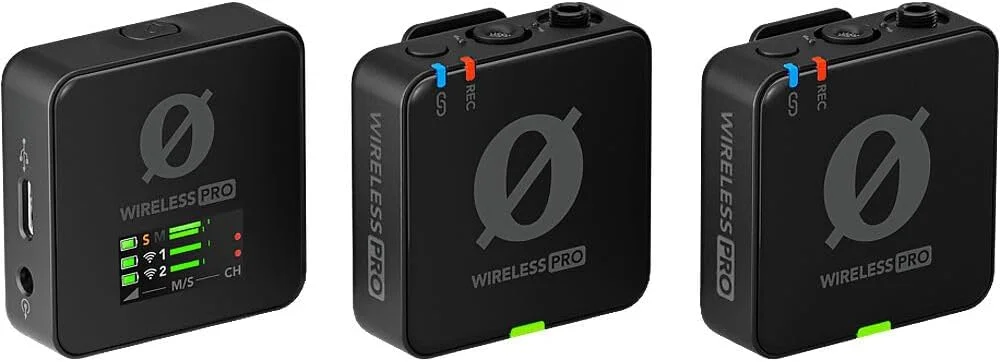 سیستم میکروفون وایرلس دو نفره گیره ای Rode Wireless PRO / ضبط کننده با میکروفون های لاوالیر (2.4 گیگاهرتز) همراه با تمیز کننده میکروفون GLS-104 سیستم میکروفون وایرلس دو نفره گیره ای Rode Wireless PRO / ضبط کننده با میکروفون های لاوالیر (2.4 گیگاهرتز) همراه با تمیز کننده میکروفون GLS-104