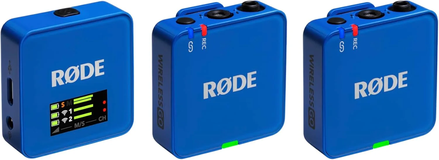 میکروفون بیسیم جمع و جور RØDE Wireless GO (نسل 3) – صدای شفاف، ضبط 32 بیتی شناور، کنترل سطح خودکار، برای تلفنها، دوربینها و کامپیوترها (کبالت) میکروفون بیسیم جمع و جور RØDE Wireless GO (نسل 3) – صدای شفاف، ضبط 32 بیتی شناور، کنترل سطح خودکار، برای تلفنها، دوربینها و کامپیوترها (کبالت)