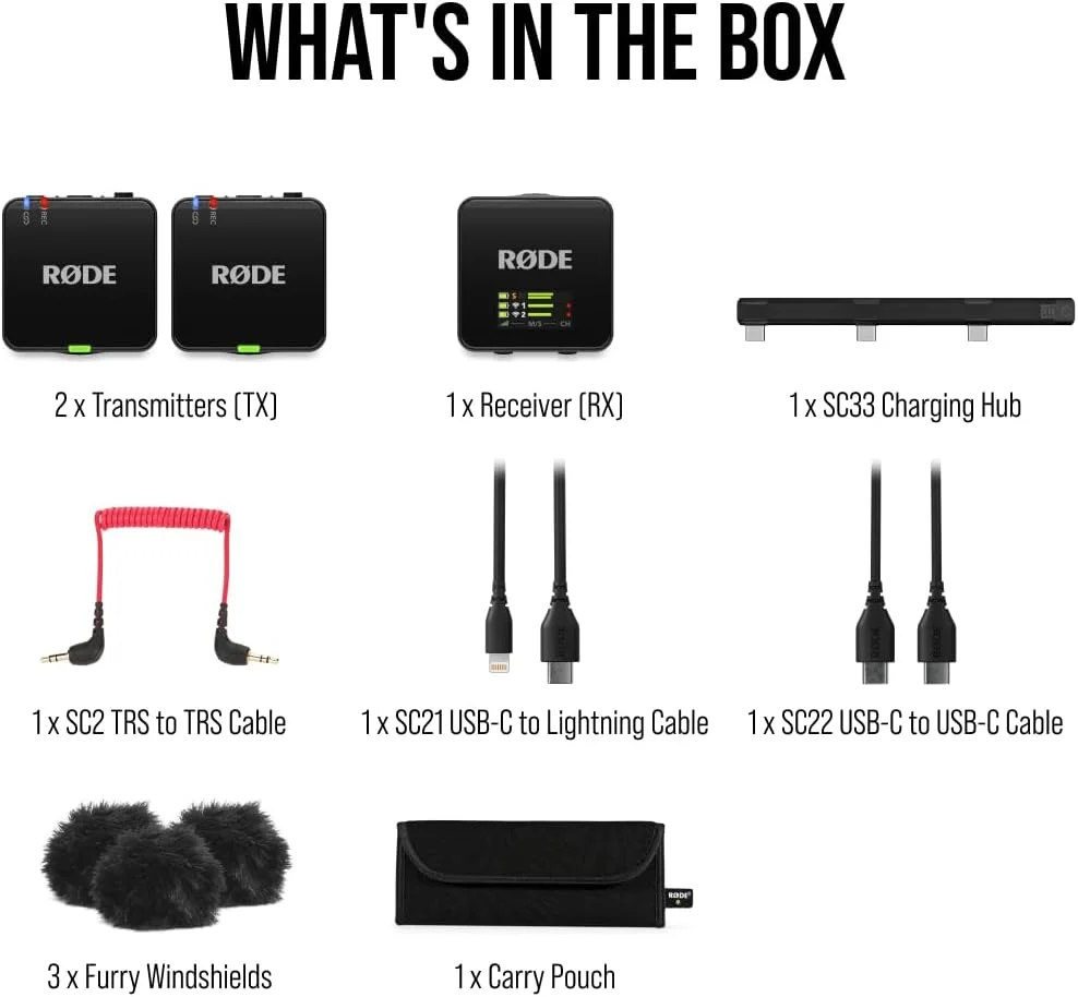 سیستم میکروفون بی سیم جمع و جور Rode Wireless GO (نسل 3) سیستم میکروفون بی سیم جمع و جور Rode Wireless GO (نسل 3)