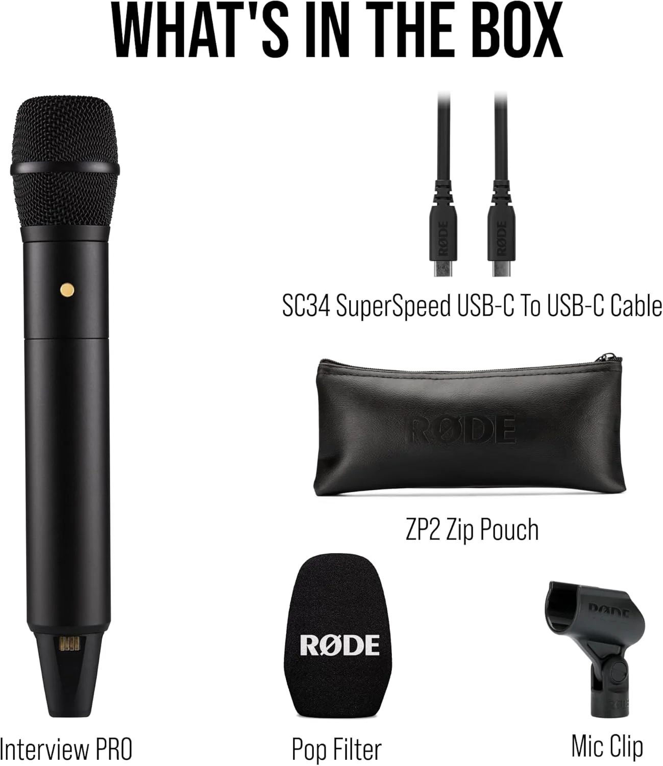میکروفون کندانسور دستی بی سیم RØDE Interview PRO با کپسول حرفه ای و ضبط داخلی 32 بیتی شناور برای تولید محتوا، رسانه و مصاحبه میکروفون کندانسور دستی بی سیم RØDE Interview PRO با کپسول حرفه ای و ضبط داخلی 32 بیتی شناور برای تولید محتوا، رسانه و مصاحبه