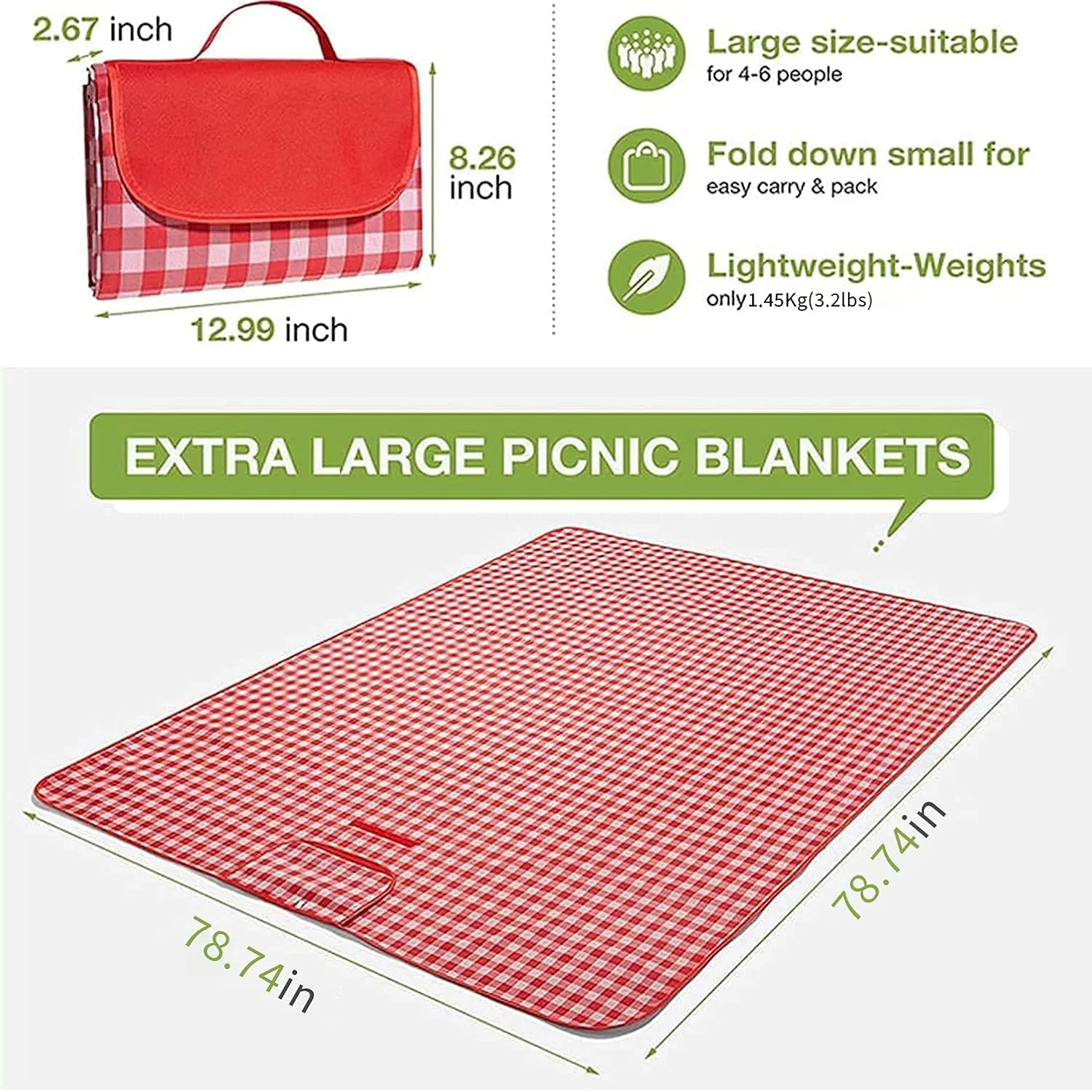 THMINS 200x200 cm Outdoor Camping Mat Widen Picnic Mat Plaid Large Beach Blanket, Durable Oxford Foldable Waterproof Blanket, Multiplayer Picnic Blanket THMINS 200x200 cm Outdoor Camping Mat Widen Picnic Mat Plaid Large Beach Blanket, Durable Oxford Foldable Waterproof Blanket, Multiplayer Picnic Blanket