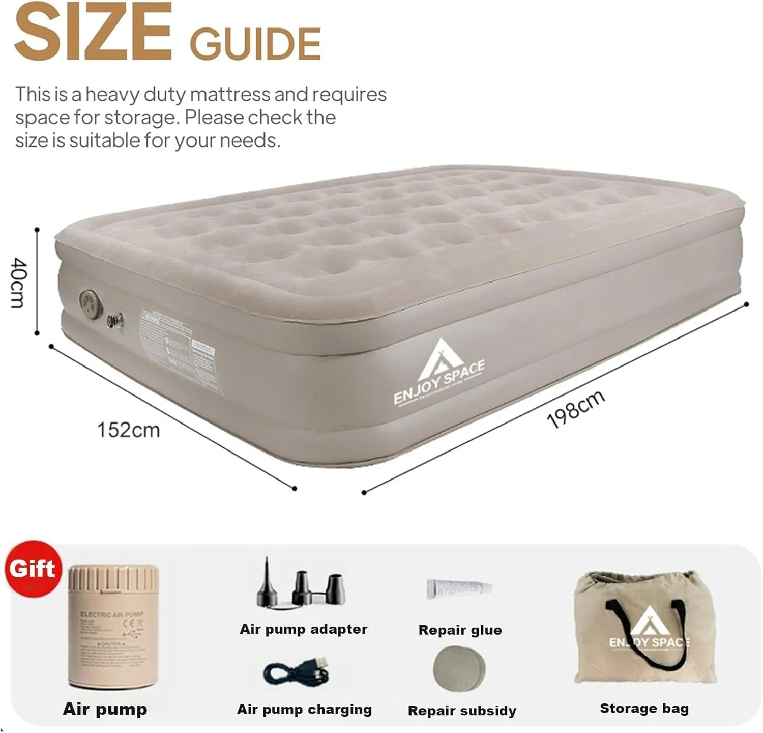 Air Bed Mattress with Built-in Electric Pump double size, Inflatable Air Mattress Sleeping Pad, Portable Roll Up type bed, Outdoor Mat for Tent Camping Car Truck (Double/3layers) Air Bed Mattress with Built-in Electric Pump double size, Inflatable Air Mattress Sleeping Pad, Portable Roll Up type bed, Outdoor Mat for Tent Camping Car Truck (Double/3layers)